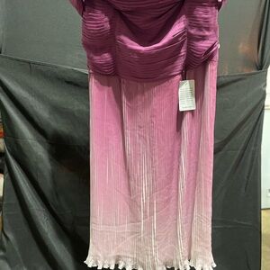 Chi Chi London Berry Pleated Dress